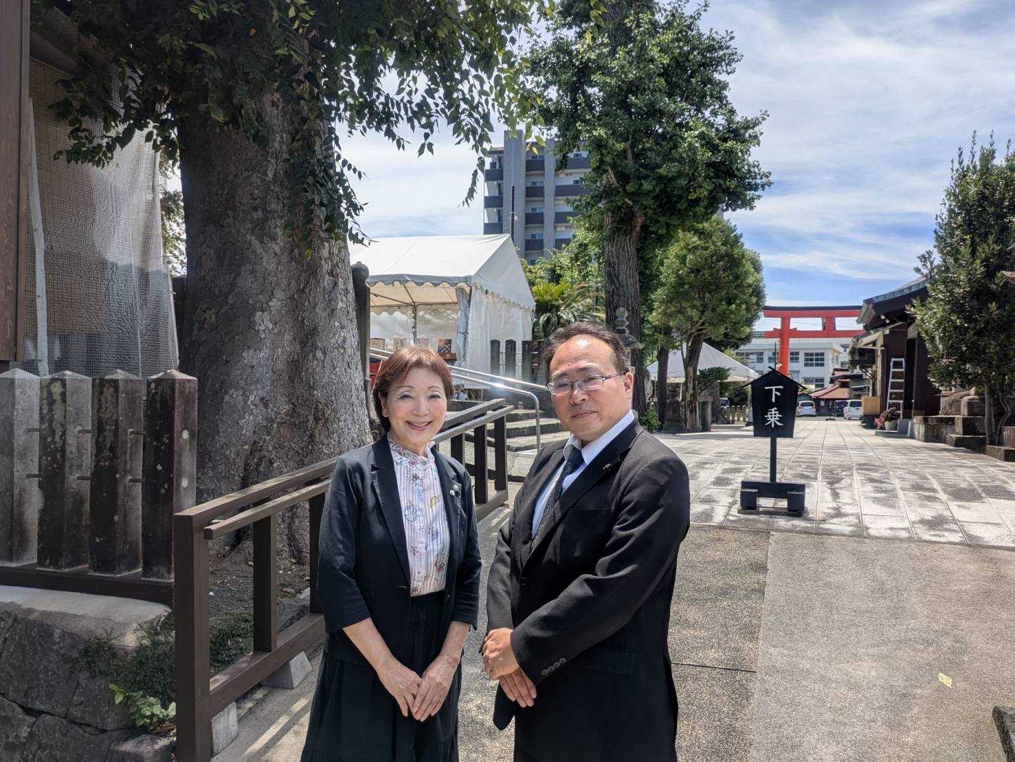 あおい警備保障 熊本福岡警備会社 お客様の声 別所琴平神社様　インタビュー　対談